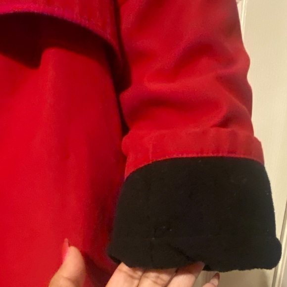ENSIGN LONDON 3/4 Red & Black Drawstring Coat, GUC - Picture 12 of 14
